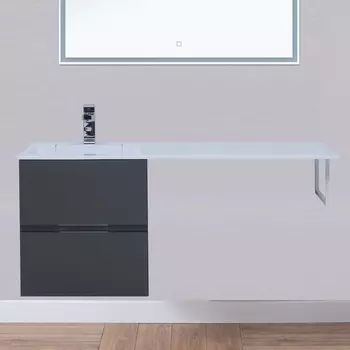 Тумба для комплекта Aquanet Алвита 48 серый антрацит 243662
