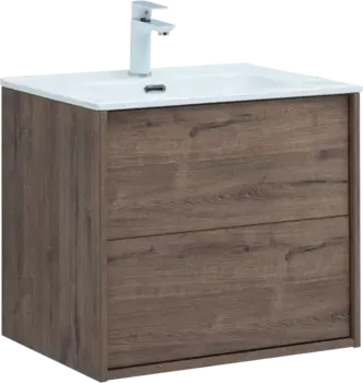 Тумба для комплекта Aquanet Lino 60 дуб веллингтон, для раковины Flat 60 287541