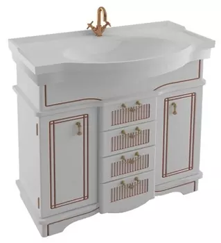 Тумба для комплекта Aquanet Луис 100 белая 172697