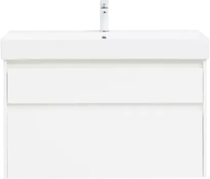 Тумба для комплекта Aquanet Nova Lite 100 белая глянцевая, 2 ящика 249940