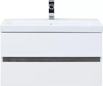 Тумба для комплекта Aquanet Rosso 80 белая, дуб рошелье 267404