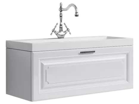 Тумба для комплекта Aqwella 5 stars Империя 100 белый глянец Emp.01.10/W