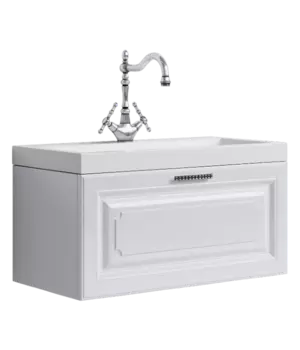 Тумба для комплекта Aqwella 5 stars Империя 80 белый глянец Emp.01.08/W