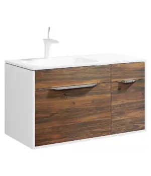 Тумба для комплекта Aqwella 5 stars Malaga 90 L крафт темный Mal.01.09/L/CD