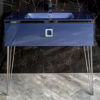 Тумба для комплекта Armadi Art Lucido 100 насыщенный синий 770-100-BL