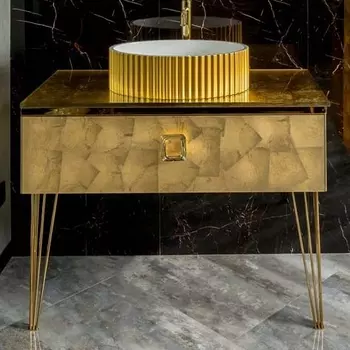 Тумба для комплекта Armadi Art Lucido 100 поталь 770-100-Foil