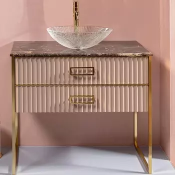 Тумба для комплекта Armadi Art Monaco 100 со столешницей капучино, золото 867-100-CPG