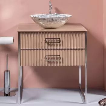 Тумба для комплекта Armadi Art Monaco 80 со столешницей капучино, хром 867-080-CPR