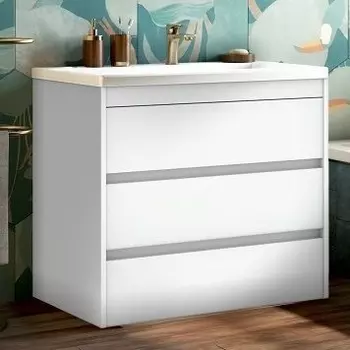 Тумба для комплекта Art&Max Family 90, напольная, Bianco Lucido FAMILY-900-3C-PIA-BL