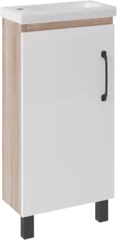 Тумба для комплекта ASB-Mebel Адель 40 белая, дуб сонома /9786