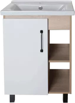 Тумба для комплекта ASB-Mebel Адель 60 белая, дуб сонома /9785