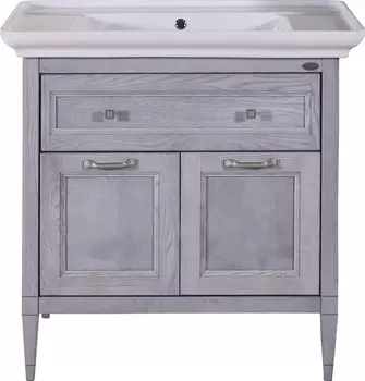 Тумба для комплекта ASB-Woodline Гранда 85 серая 11487 серая