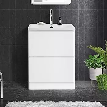 Тумба для комплекта BelBagno Albano 60 напольная, bianco lucido ALBANO-600-2C-PIA-BL
