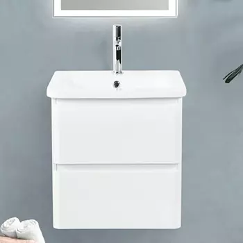 Тумба для комплекта BelBagno Albano-Cer 50 подвесная, bianco lucido ALBANO-CER-500-2C-SO-BL