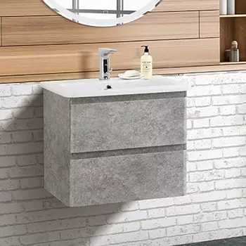 Тумба для комплекта BelBagno Albano-Cer 60 подвесная, cemento verona grigio ALBANO-CER-600-2C-SO-CVG