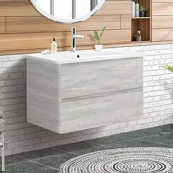 Тумба для комплекта BelBagno Albano-Cer 80 подвесная, rovere vintage bianco ALBANO-CER-800-2C-SO-RVB