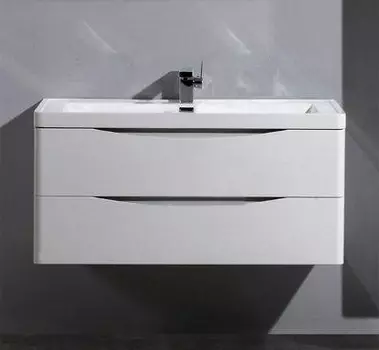 Тумба для комплекта BelBagno Ancona-N 100 bianco lucido подвесная ANCONA-N-1000-2C-SO-BL