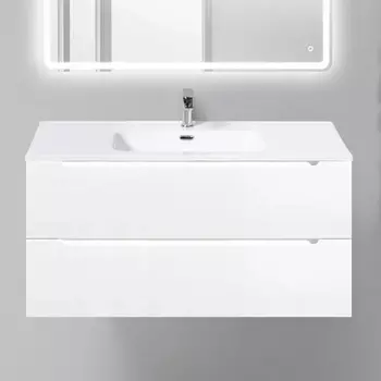 Тумба для комплекта BelBagno Etna 100 bianco lucido ETNA-1000-2C-SO-BL-P