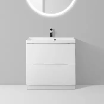 Тумба для комплекта BelBagno Marino 60 bianco lucido, напольная MARINO-600-2C-PIA-BL-P