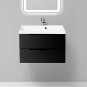 Тумба для комплекта BelBagno Marino 70 nero lucido MARINO-700-2C-SO-NL-P