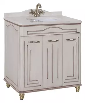 Тумба для комплекта Bellezza Аллегро Люкс 100 бежевая патина темный орех 4637517000375