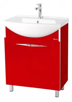Тумба для комплекта Bellezza Глория Гласс 65 красная 4638510240034
