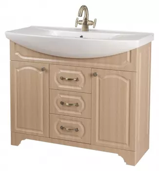 Тумба для комплекта Bellezza Камелия 95 светлый лен 4631616110126