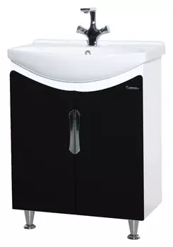 Тумба для комплекта Bellezza Лагуна 65 прямая черная 4632110240043