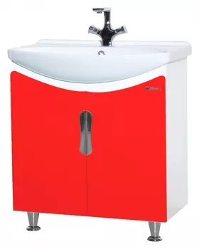 Тумба для комплекта Bellezza Лагуна 65 прямая красная 4632110240036
