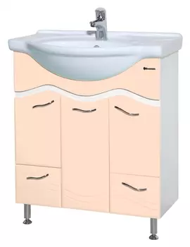 Тумба для комплекта Bellezza Мари 75 белая/бежевая 4632912340224