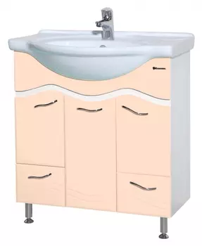 Тумба для комплекта Bellezza Мари 85 белая/бежевая 4632914340222