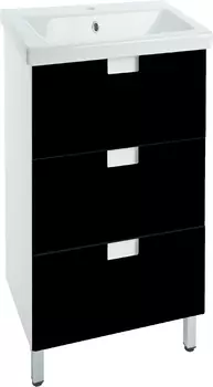 Тумба для комплекта Bellezza Пегас 50 напольная, черная /00000011172