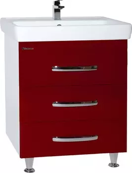 Тумба для комплекта Bellezza Рокко 60 напольная, красная (тигода) 4635309660035