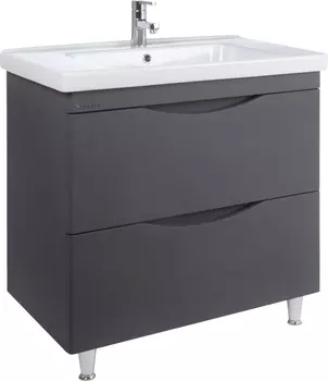 Тумба для комплекта Bellezza Санриса 80 напольная, серебро 4630113110363