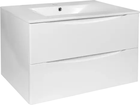 Тумба для комплекта BOND Cube 80 подвесная, белая глянцевая T01800