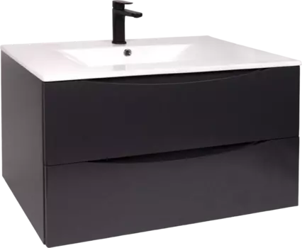 Тумба для комплекта BOND Cube 80 подвесная, серая матовая T01807