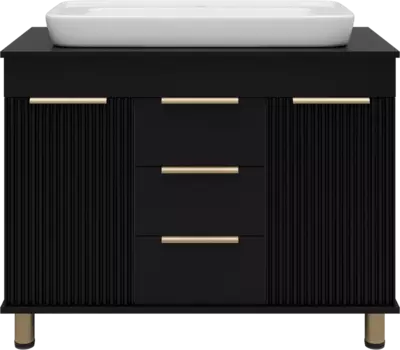 Тумба для комплекта Brevita Enfida 100 напольная, черная ENF-06100-0243Я