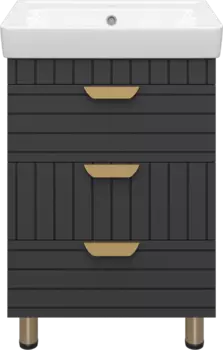 Тумба для комплекта Brevita Gloster 60 графит GLOS-06060-48-2