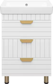 Тумба для комплекта Brevita Gloster 60, напольная, белая GLOS-06060-01-2