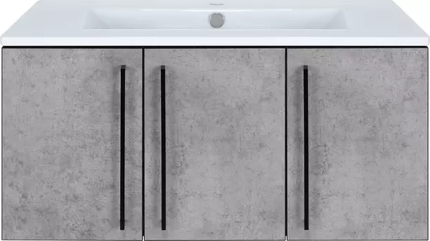 Тумба для комплекта Brevita Rock 90 бетон светло-серый ROCK-06090-48-2