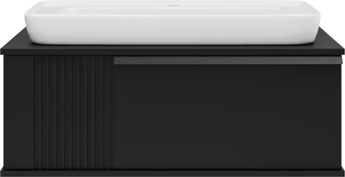 Тумба для комплекта Brevita Savoy 90 подвесная, черная SAV-09090-0301Я