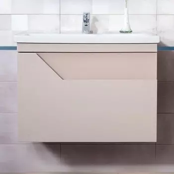 Тумба для комплекта Бриклаер Брайтон 80 подвесная, глиняный серый 4627125415838