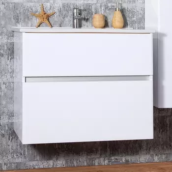 Тумба для комплекта Бриклаер Мальта 75 белая 4627125415265