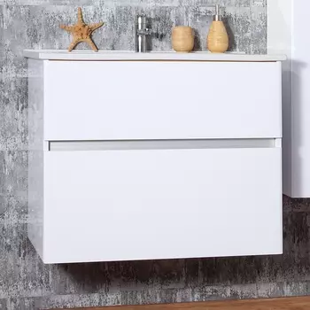 Тумба для комплекта Бриклаер Мальта 85 белая 4627125415272