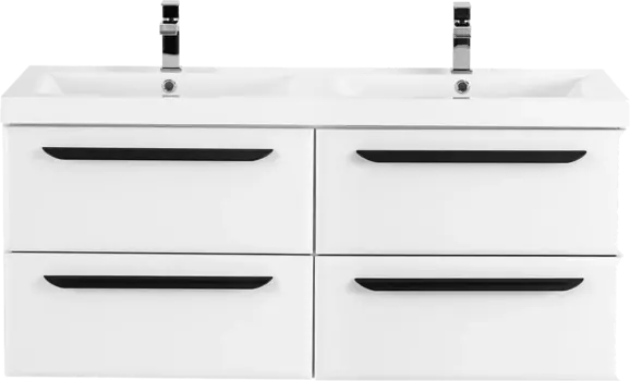 Тумба для комплекта Cezares Eco 120, bianco lucido, 4 ящика ECO-1200-4C-SO-2-BL
