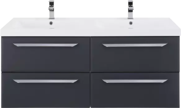 Тумба для комплекта Cezares Eco 120, grafito, 4 ящика ECO-1200-4C-SO-2-GR-P