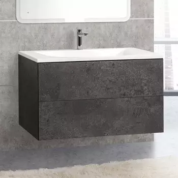 Тумба для комплекта Cezares Premier HPL-100-2C-SO-MGN-BLUM-EST manganese PREMIER-HPL-100-2C-SO-MGN-BLUM-EST