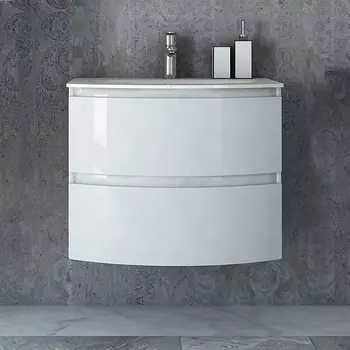 Тумба для комплекта Cezares Vague 69 bianco lucido /44220
