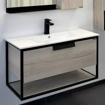 Тумба для комплекта Comforty Бонн 90 дуб дымчатый 00-00003021