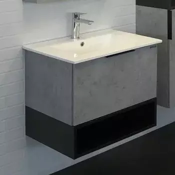 Тумба для комплекта Comforty Франкфурт 60 подвесная, бетон светлый 00-00004669